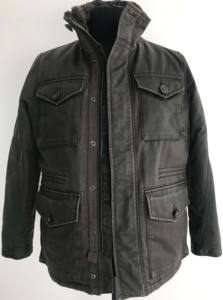 メンズワックスクラシックジャケットオイルスキン防水ウィンタージャケットキャンバスファブリックスタンドカジュアルスプリングジャケットプリントコーティングOEMブランド - Product Image 2