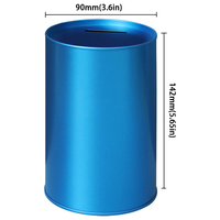 Boîte de rangement en fer de haute qualité pour pièces de monnaie, boîte de conserve vide pour économies, tirelire incassable extra-large en fer pour cadeau
