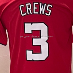 准备运送Dylan Crews红色最优质的缝制棒球球衣 - Product Image 1