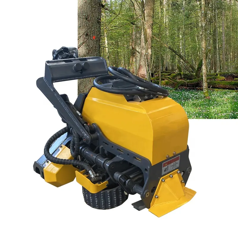 Escavadeira hidráulica automática para toras, máquina de derrubar árvores agrícolas estilo escavadeira, com motor e motor confiáveis
