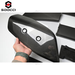 جناح بتصميم <span class=keywords><strong>Swan</strong></span> Neck طراز AD-R3 من ألياف الكربون الجاف لسيارات BMW G80 M3 وG82 G83 M4، شفة صندوق، مقسم، سبويلر من الكربون الجاف، طقم هيكل - Product Image 2