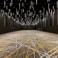 Tapis commercial moderne de luxe imprimé en nylon de cinéma de mur de mur de hall de couloir d'hôtel de théâtre
