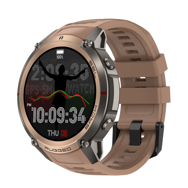 DM59 Outdoor GPS Smart Watch 1.43'' AMOLED Screen BT Call 5ATM Waterproof 170+ Sports Style Smartwatch for Men and Women Men