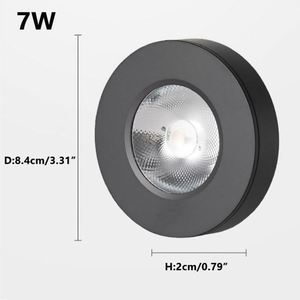 Modern <b>Mini</b> Design SMD <b>LED</b> High Lumen Square PC Wall-Mounted Ra80+ 35 Beam Angle Cabinet <b>Light</b> Warm White Touch Control - Product Image 3