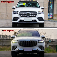 Kit Bumper Depan Belakang Gaya Maybach untuk Mercedes Benz GLS400 GLS450 X167 Grille Exhaust Tips Auto BodyParts Car Tuning 2020-2025