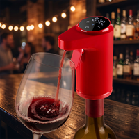 Fabrieksnieuwe LED digitaal display scherm elektrische wijn dispenser slimme snelle whisky/wijn beluchter eenvoudige installatie op verschillende flessen