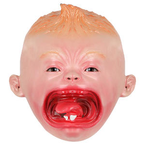 Tête complète <span class=keywords><strong>Latex</strong></span> Reborn Doll réaliste 3 D enfant bandeau masque fête couvre-chef Halloween costume accessoires raya <span class=keywords><strong>adulte</strong></span> costume - Product Image 2