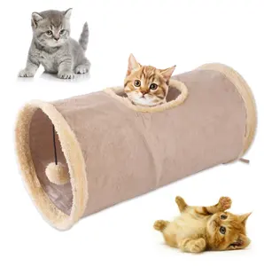 접이식 야외 고양이 패브릭 강아지 토끼 플레이 체이스 숨기기 애완 동물 침대 고양이 터널 고양이 장난감 터널 큐브