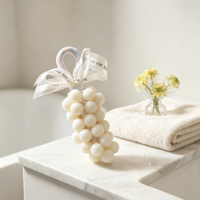 Savon suspendu Macaron Raisin, formule douce naturelle, emballé en boîte, cadeau de Saint-Valentin, cadeaux de fête, vente en gros