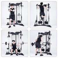 Popular Máquina de Cruce de Poleas para Gimnasio Máquina Smith Comercial Equipo de Fitness Jaula de Potencia Pórtico de Pájaro Entrenador Funcional para el Hogar