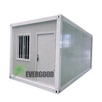 Maisons conteneurs portables préfabriquées modulaires chinoises économiques de 20 pieds, étanches et en kit