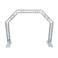 Arco de Exhibición Curvo de Aluminio F34, Estructura de Truss Resistente y Portátil para Eventos, Exposiciones y Publicidad