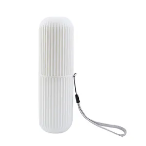 Travel Toothbrush <b>Box</b> Plastic Eco-Friendly <b>Stackable</b> Portable Vertical Stripe Mouthwash & Toothpaste <b>Storage</b> - Product Image 6