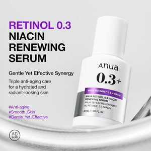 Anua Retinol 0.3 Niacin Renewing Serum 30 ml, Suero Facial Antienvejecimiento - Product Image 3