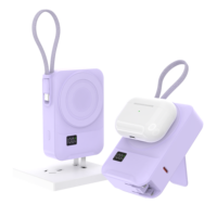 Article tendance 2026 : Power Bank semi-solide 3-en-1 22,5W PD 10000mAh avec chargeur mural