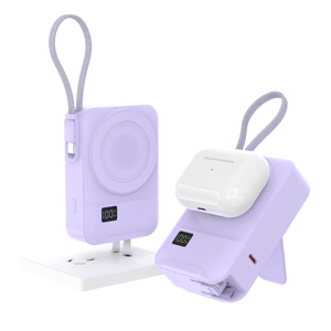 Articolo di Tendenza 2026: Power Bank Semi-solido 3 in 1 da 22.5W PD 10000mAh con Caricatore da Muro - Product Image 2