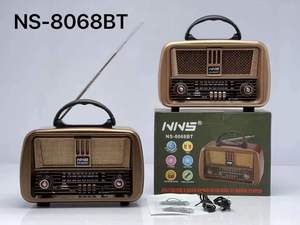NS-8068BT Mới Nhất Retro Đài Phát Thanh Cổ Điển Fm Am Sw Multi-band Bằng Gỗ Hộp Không Dây <span class=keywords><strong>Internet</strong></span> Radio Speaker Với Bt Và Usb Tf Khe Cắm - Product Image 3