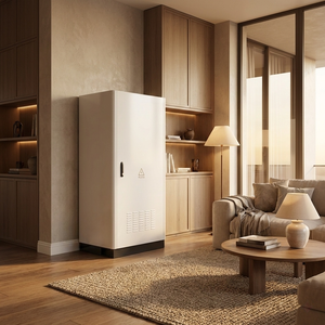 Armoire de stockage solaire tout-en-un OEM personnalisée à faible perte de puissance 12 kW 45 kWh LiFePO4 51,2 V avec boîtier robuste en acier pour maison, village, balcon - Product Image 2