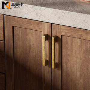 Poignée de tiroir Takumi Ka en bronze antique, à trou unique, 76 96 128 192 224 320 mm, en alliage de zinc, pour armoire et placard - Product Image 3