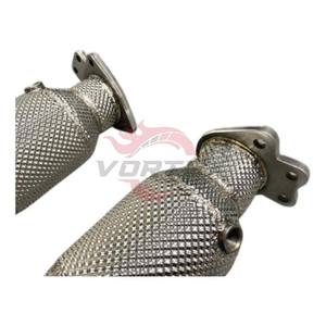 ท่อไอเสียแบบท่อล่างแบบหมุนวนสำหรับ Ss304 C8 Chevrolet Corvette ที่มีฉนวนกันความร้อนและตัวเร่งปฏิกิริยาไอเสียประสิทธิภาพสูง - Product Image 3