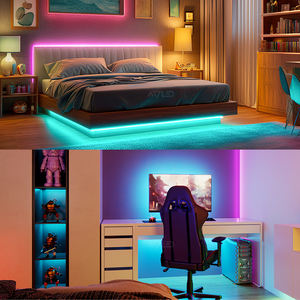 Tira de Luz LED COB RGBW de 5 Metros/rollo, 890leds/m, DC24V, PCB de 12MM, IP20, Control Remoto - Product Image 5