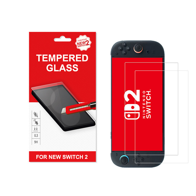 Tempered Glass Screen Protector for Nintendo Switch 2 Protective Film for Switch 2 Tempered Glass Hardness Protective Film