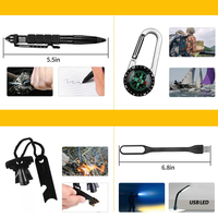 Kit d'outils de survie tactique populaire 60 pièces voyage Camping aventure désert SOS Kits de survie d'urgence en plein air