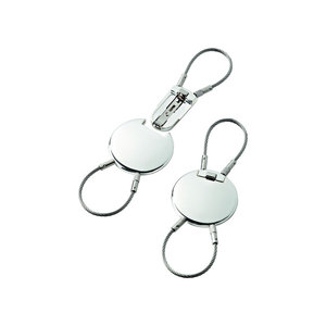 Porte-clés mousqueton double corde Porte-clés léger avec impression offset/UV Porte-clés 25mm métal/aluminium-fer - Product Image 1