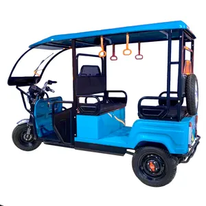 A batteria 48V 1000W moto elettrica Taxi Tuk Tuk Bajaj Auto risciò adulto 3 ruote tricicli passeggeri con tetto