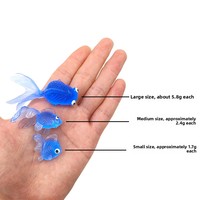 Pettop Poisson Rouge Artificiel en TPR – Poisson Décoratif en Caoutchouc Souple pour Aquarium et Jouet de Pêche pour Enfants