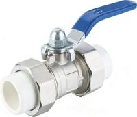 Vanne à boisseau sphérique manuelle D1030 avec joint en PTFE, pression de 16 bars pour l'eau, personnalisable OEM