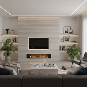 Grossiste Grain de Bois Blanc Grande Dalle Beige pour Escaliers de Maison - Product Image 6