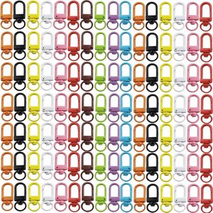 NSBELL PCS Mousquetons pivotants robustes en métal pour cordons, fermoirs mousquetons pour sacs à dos, breloques, tirettes de fermeture éclair, projets de perles, colorés - Product Image 1