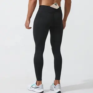 Top quality 88%polyester 12%spandex gym wear tight pants suppliers gentle compression yoga pants with back waist pocket