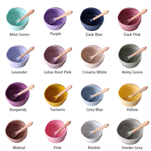 Bol en silicone coloré pour bébé avec base à ventouse, stable, durable, antidérapant pour l'alimentation autonome des tout-petits - Product Image 4