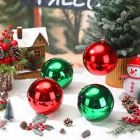 Boules de Noël géantes en plastique, décorations créatives modernes faites à la main, décorations suspendues pour la maison