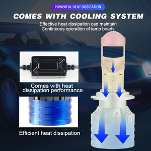 F20 nuovo modello 100w 10000 lm 6000k 3570 chip di alluminio intero canbus IP68 impermeabile H4 lente del proiettore per <span class=keywords><strong>auto</strong></span> - Product Image 4