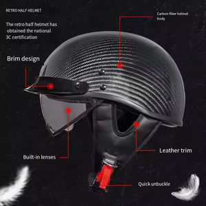 Usine de casque de demi-visage vente en gros casques de vélo bon marché, casques ouverts de <span class=keywords><strong>moto</strong></span> standard - Product Image 3