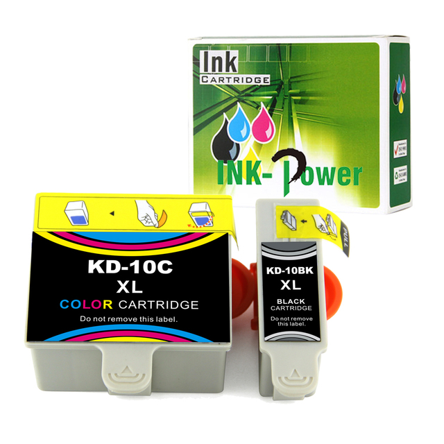 INK-POWER 10 XL 10XL 10XLBK 10XLC Premium Color Black Compatible Inkjet Ink Cartridge for Kodak ESP 3 5 7 9 3250 Printer