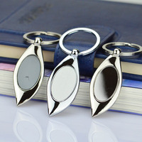 Kostenlose Muster Benutzer definierte Metall Logo Schlüssel ring Charme Aluminium Schlüssel ring Gravur Rohlinge Schlüssel ring