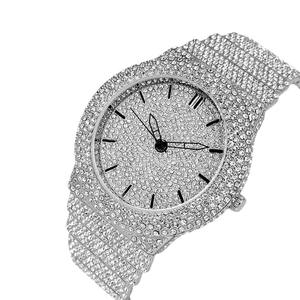 นาฬิกาหรูหราประดับเพชรโมอิสซาไนต์ VVS สไตล์ฮิปฮอปสำหรับทุกเพศ ผ่านการทดสอบเพชร นาฬิกาควอตซ์ - Product Image 1