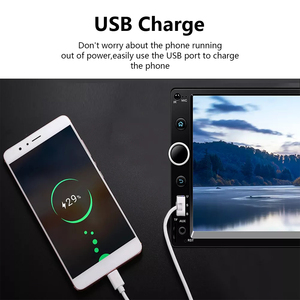 Màn hình cảm ứng 1024x600 2 DIN đôi 7 inch đài phát thanh xe <span class=keywords><strong>MP5</strong></span> Máy nghe nhạc với BT <span class=keywords><strong>FM</strong></span> SD USB AUX gương liên kết Video Stereo điều khiển từ xa - Product Image 6