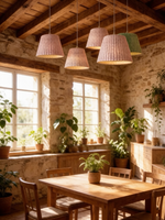 Lampe suspendue en feutre PET acoustique - Design nordique moderne 3500K blanc chaud Garantie 5 ans Éclairage pour la maison et le bureau