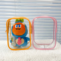 Sac de rangement pour poupée Kpop 2026 en vinyle, motif Dragon Bleu Bubu, transparent et anti-poussière, pour poussette de poupée dinosaure