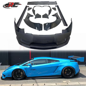 Kit de carrocería de fibra de carbono estilo LB para <span class=keywords><strong>Lamborghini</strong></span> <span class=keywords><strong>Gallardo</strong></span> LP550 LP560, difusor de parachoques delantero, alerón, piezas de mejora. - Product Image 2