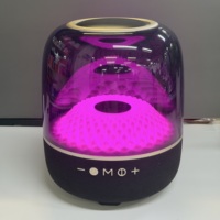 Altavoz Inalámbrico de Escritorio KINGLUCKY PK901 con Aspecto de Cristal, Iluminación RGB, Sonido Estéreo de Alta Calidad, BT5.3, Salida de 40W, 3600mAh, para Teléfono Móvil