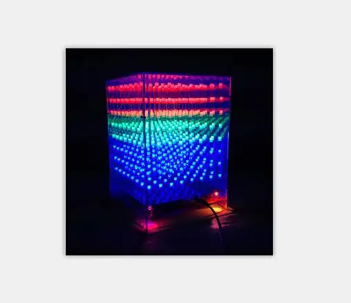 Ánh Sáng Mới Trong Suốt 3D Led Light Cube Trung Tâm Mua Sắm/Nigh Bar/Đám Cưới Cubic Led Hiển Thị Ánh Sáng