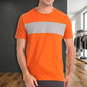 2026 New Style Solid Color Worsted Fabric <b>Men's</b> Short Sleeve O-neck T-shirt Customize Printed Logo Breathable Quick Dry - Product Image 2