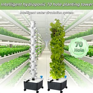 Torre Vertical de Hidroponía de 14 Niveles y 70 Orificios, Sistema de Cultivo Hidropónico Vertical - Product Image 3