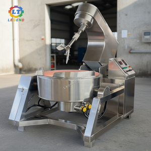 Bollitore per Zucchero in Rame da 100L, Cuocitore per Caramello Completamente Automatico con Agitazione Planetaria e Inclinazione, Pentola Tradizionale in Rame per Delizie Turche - Product Image 1